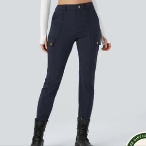 Halara Daystretch High Waisted Skinny Cargo Pant Womens Petite XL Black